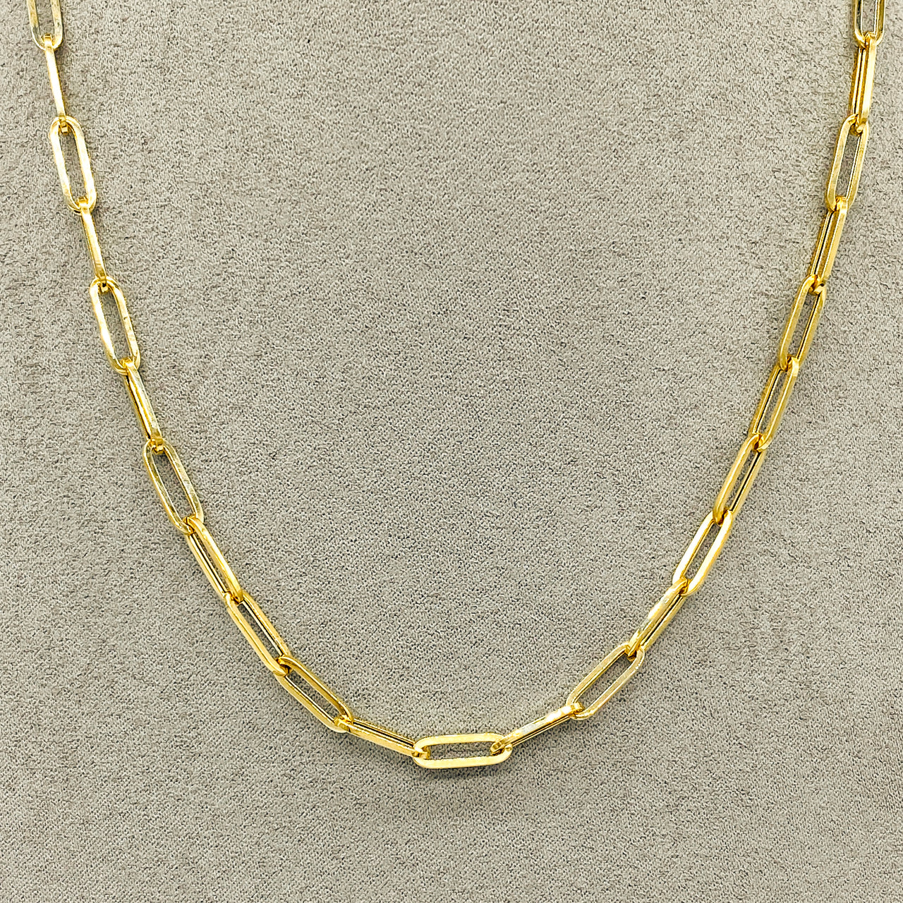 Cadena Oro 10k - Estilo Clip 40/45/50 cm de Largo, 5x1 mm Ancho