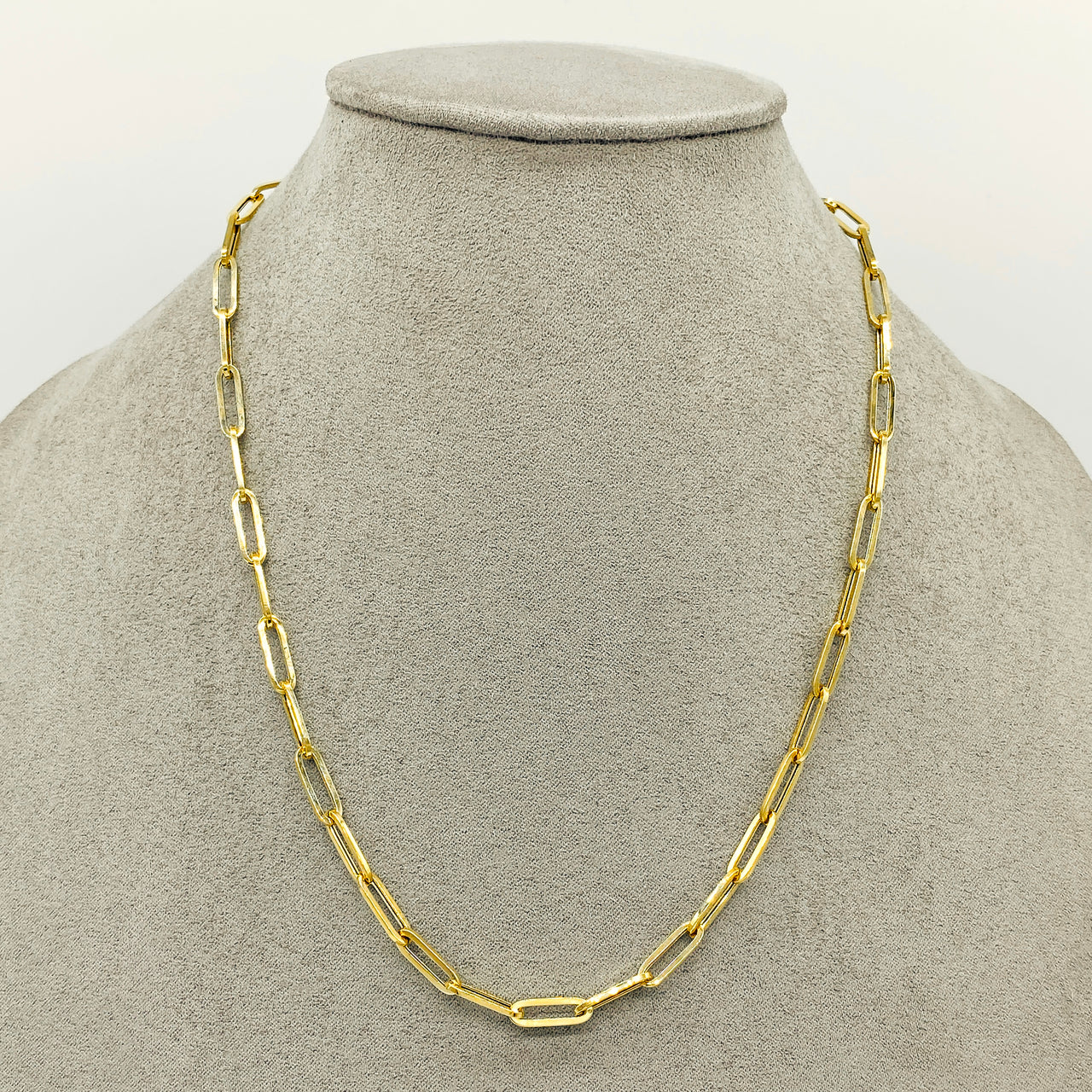 Cadena Oro 10k - Estilo Clip 40/45/50 cm de Largo, 5x1 mm Ancho