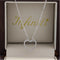 Gargantilla Oro Blanco 14k - Corazón con Diamantes 11 pts Totales