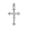 Cruz de Trinidad con Cristo - Oro Blanco 14k - Infiniti Joyas