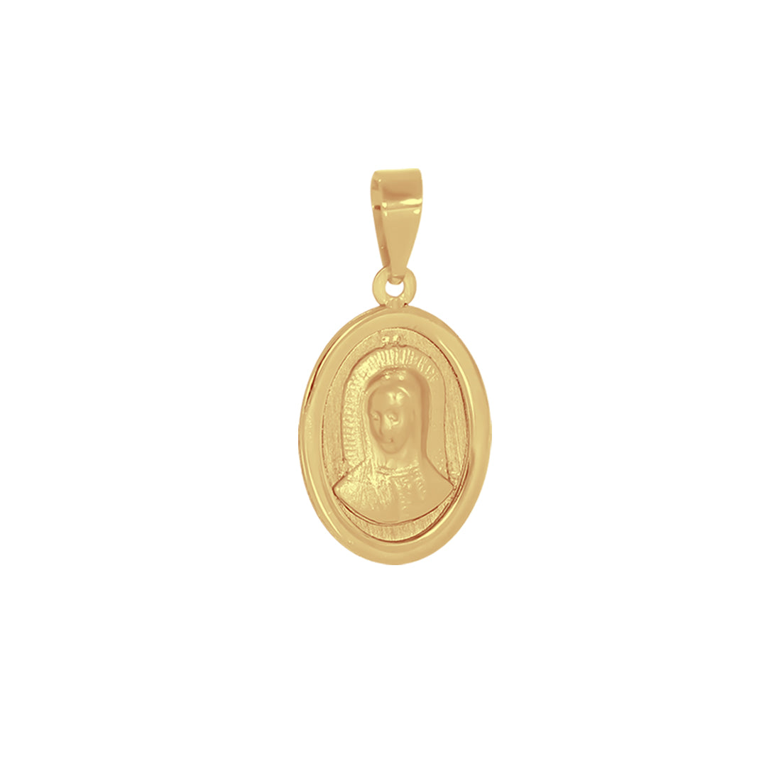 Medalla Oro 14k - Virgen de Guadalupe 2.1 cm