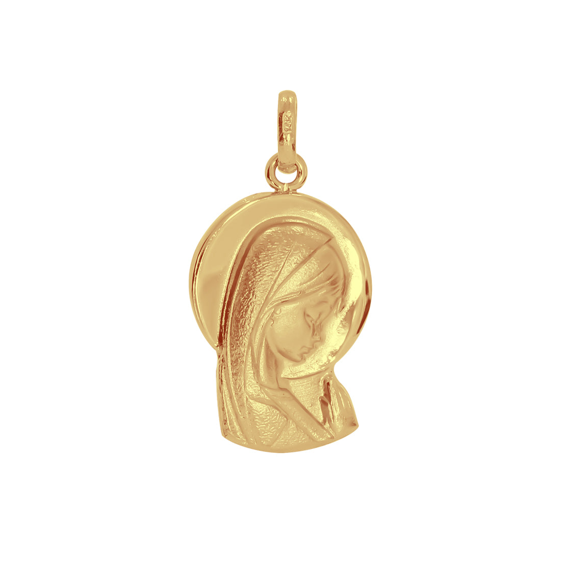 Medalla Oro 14k - Virgen 2.5 cm