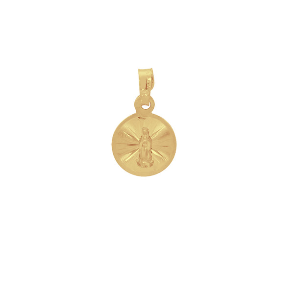 Medalla Oro 14k - Virgen de Guadalupe 1.2 cm Diámetro