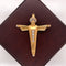 Cruz Oro 10k - Cristo de la Montaña, 4 cm de Alto