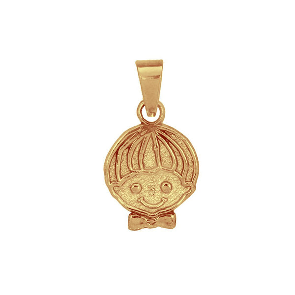 Dije Oro 10k, carita niño, 2.3 cm alto, Largo 1.2 cm, Oro 10k - Infiniti Joyas