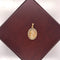 Medalla Oro 10k - Oval Bautizo con Zirconias, 2 cm Alto