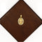Medalla Oro 10k - Niño Jesús con Bisel de Zirconias, 1.9 cm Alto