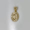 Medalla Oro Amarillo 10k, Virgen de Guadalupe con Zirconias 1.7 cm - Infiniti Joyas