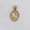 Medalla Oro Amarillo 10k, Virgen de Guadalupe con Zirconias 1.8 cm - Infiniti Joyas
