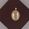 Medalla Oro 10k - Virgen de Guadalupe 2.7 cm con Zirconias