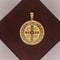 Medalla Oro 10k - San Benito de 2.4 cm Diámetro