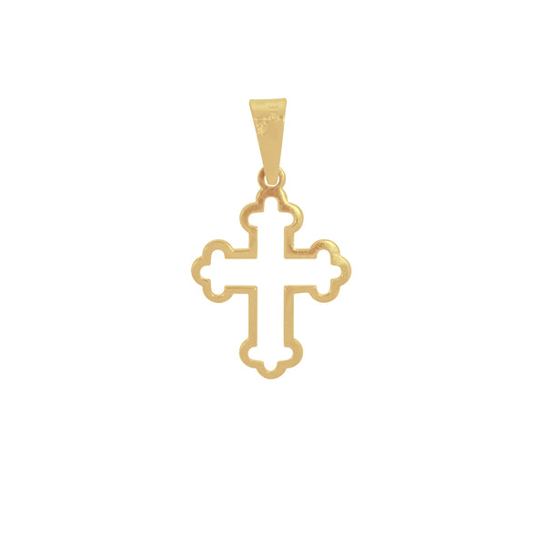 Cruz Oro 10k - Delineada Gótica 3 cm