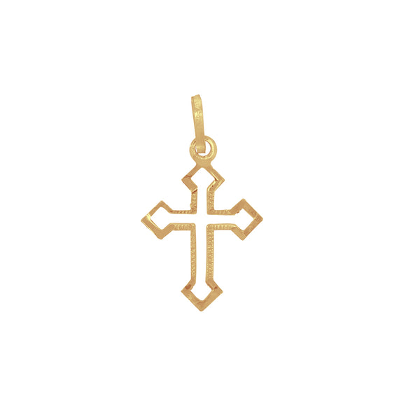 Cruz Oro 10k - Cruz Gótica 3 cm