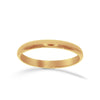 Argolla Oro 14k - Acabado Liso Media Caña con Confort, Ancho 2.5 mm