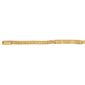 Esclava Oro 10k - Tejido tipo Rolex, 13-14 cm Largo, Ancho 4 mm