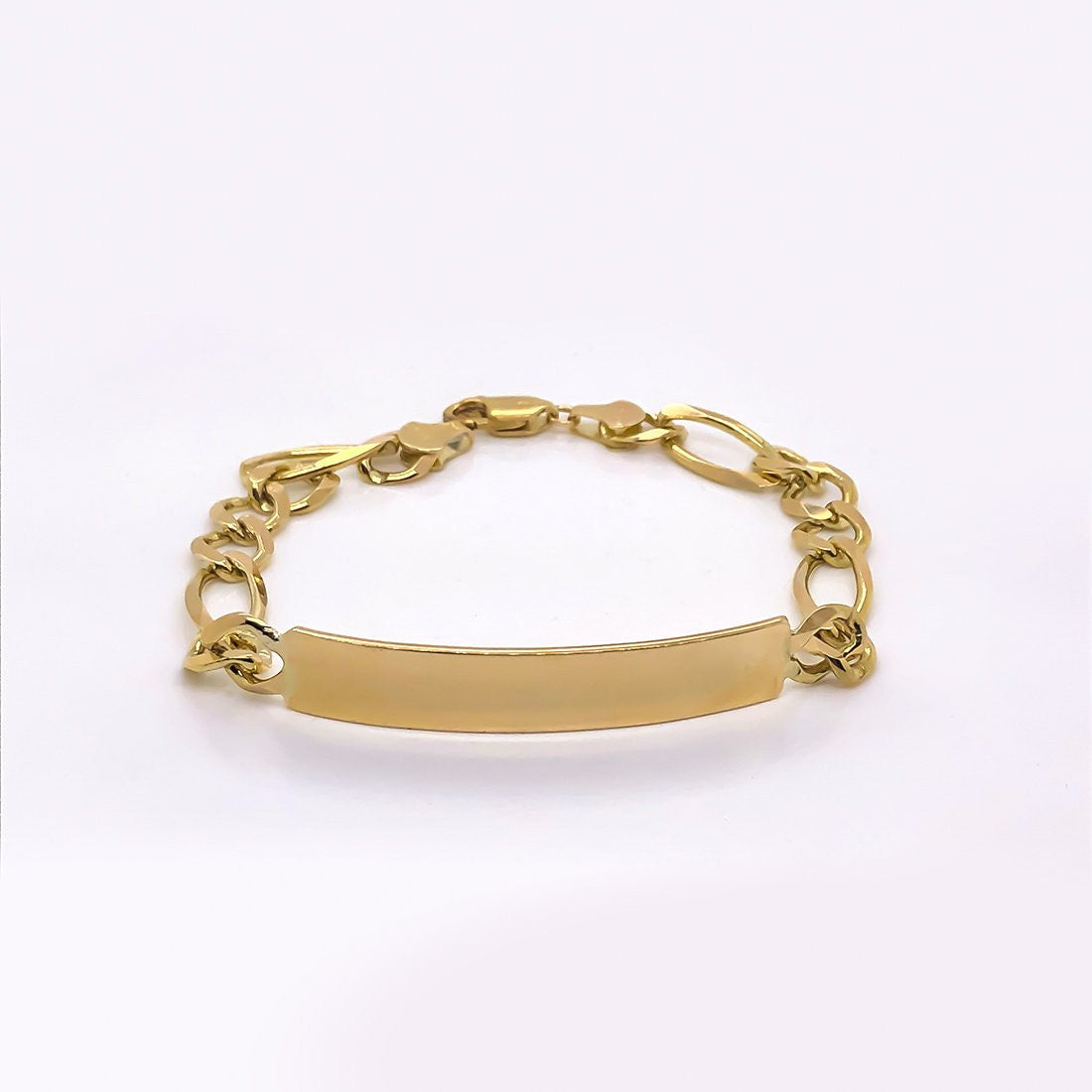 Esclava Cartier Oro 10k, palca Lisa 18 cm de Largo, Ancho 7 mm, Oro 10k - Infiniti Joyas