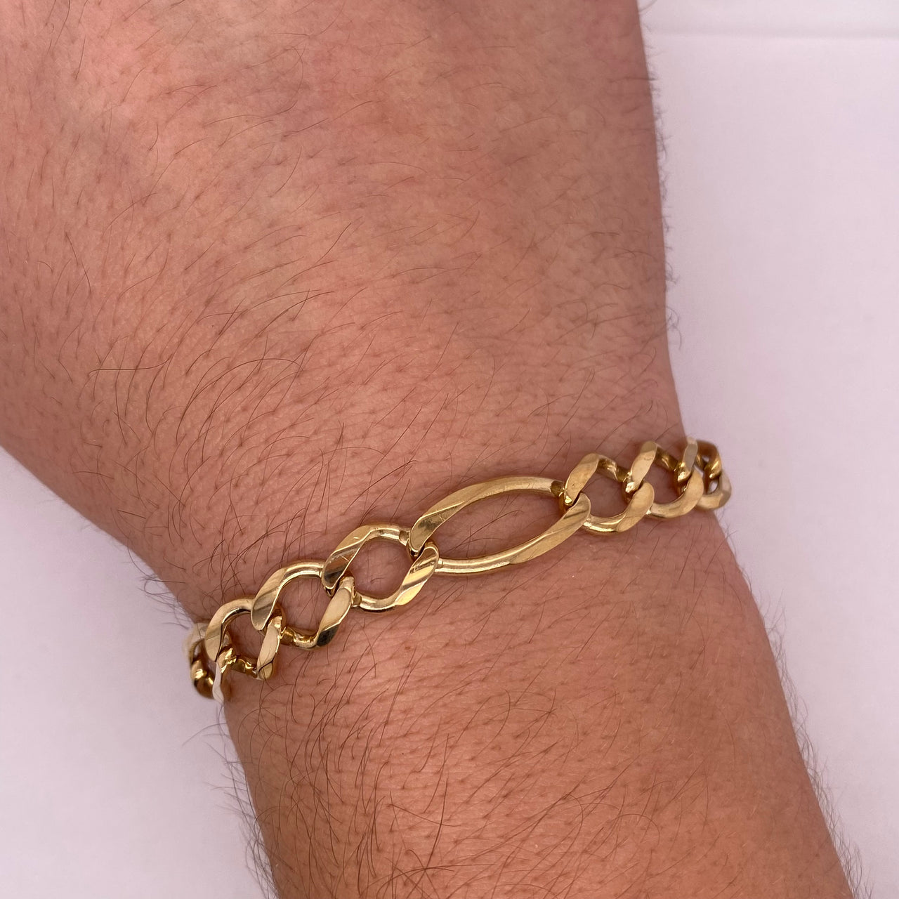 Pulso Cartie Oro 10k, 23.5 cm Largo, Ancho 10 mm, Oro 10k