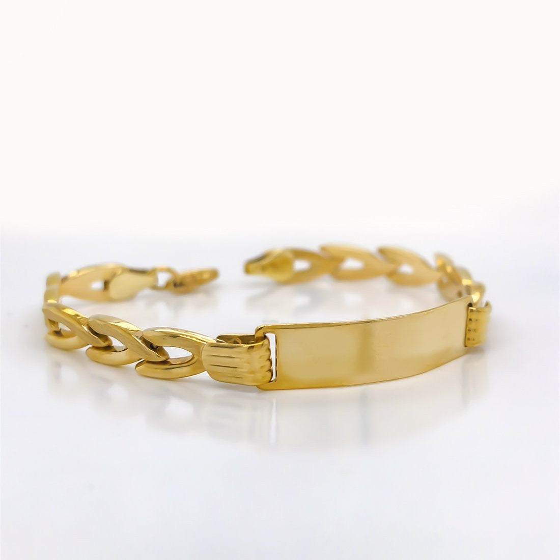 Esclava Oro 10k, Forma V, 14.5 cm Largo, Ancho 6 mm - Infiniti Joyas