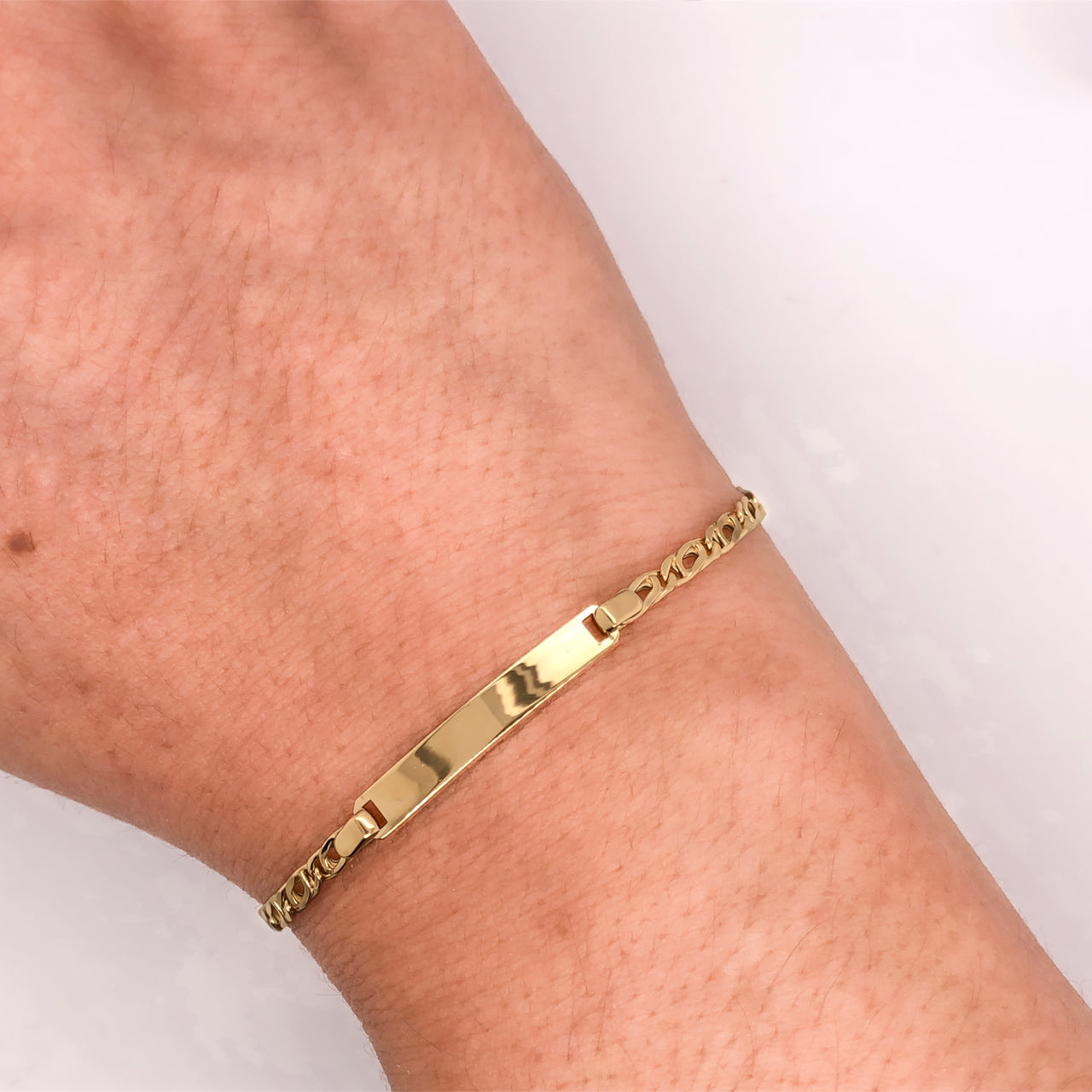 Esclava Oro 10k, Perniche 14 cm Largo
