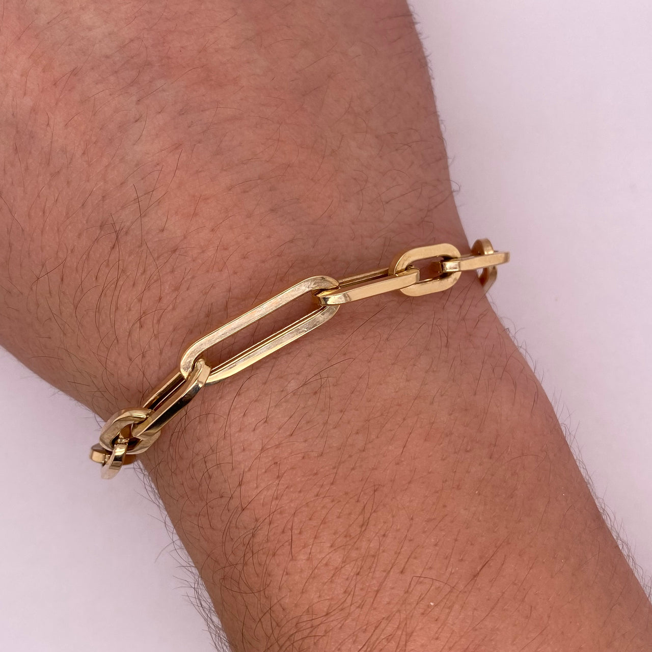 Pulso Oro 10k - Estilo Clip de 22 cm Larga