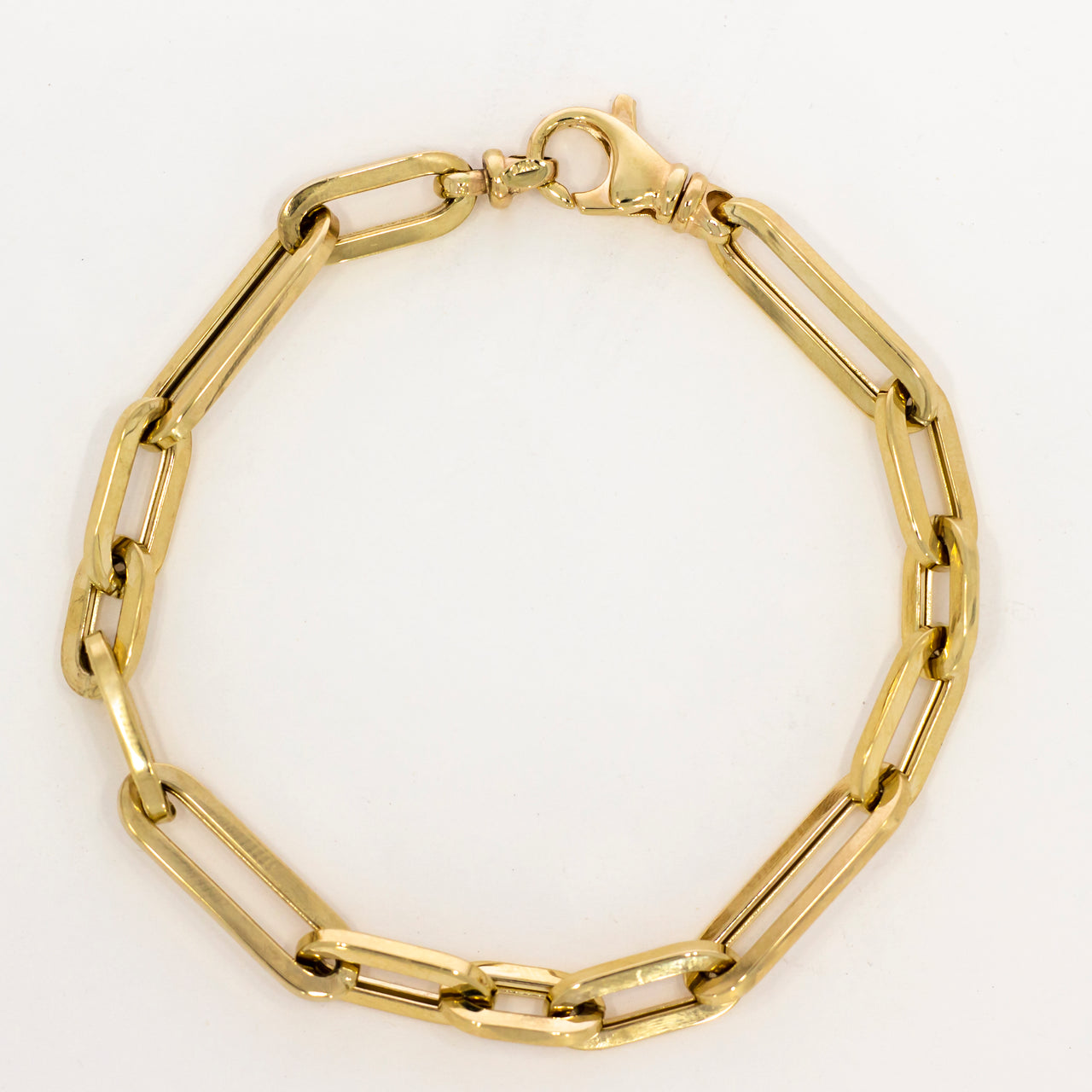 Pulso Oro 10k - Estilo Clip de 22 cm Larga