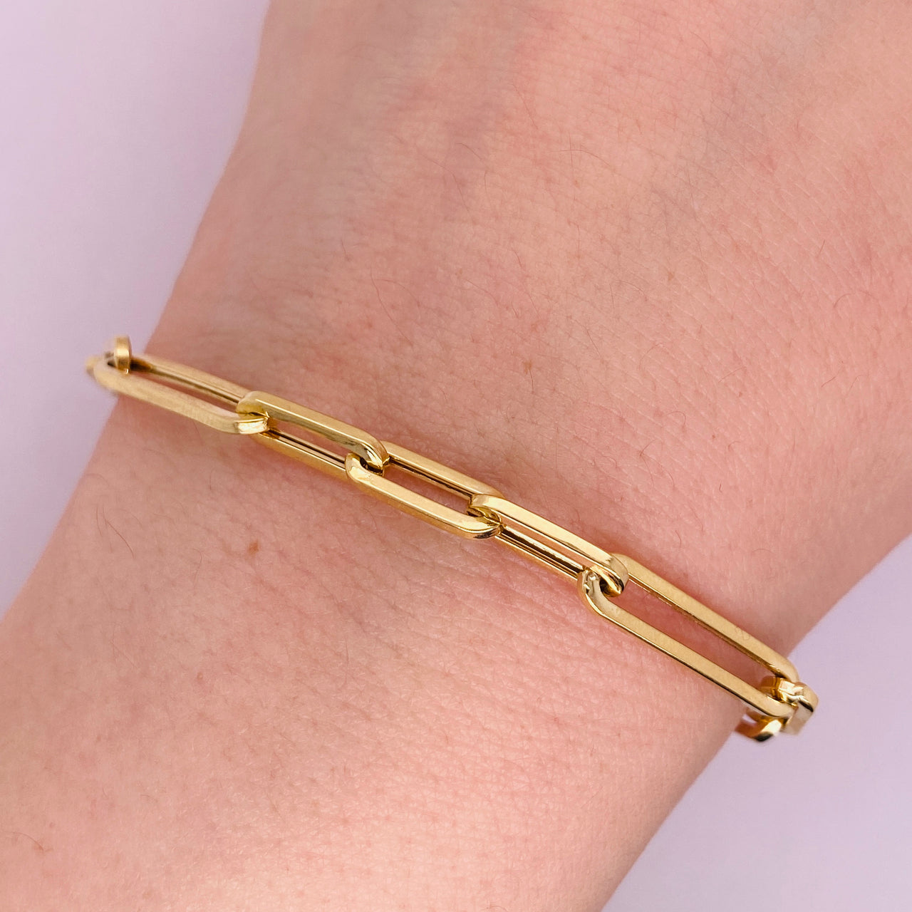 Pulso Oro 10k - Estilo Clip de 19/21 cm Larga