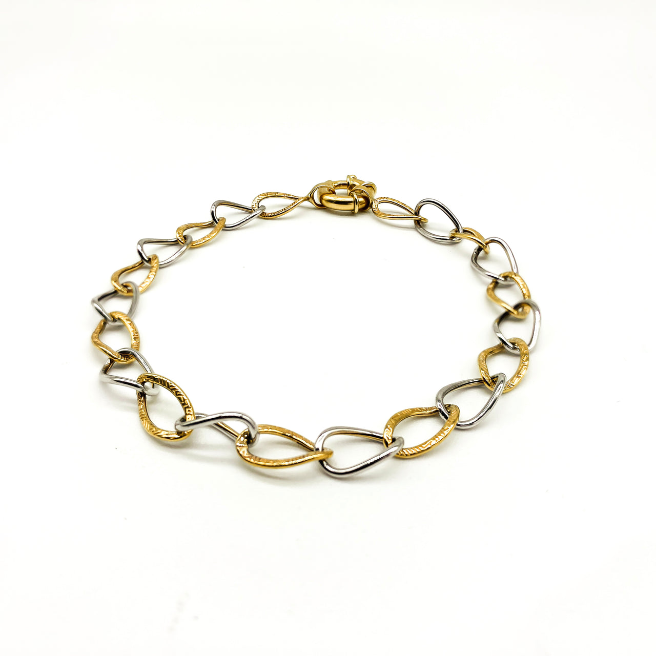 Pulsera Oro Combinado 10k
