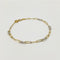Pulsera Oro 10k - Infinitos en Blanco 16-18 cm Largo