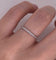 Churumbela Oro Blanco 14k - Pavé Diamante Natural de 0.12 CTW