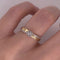 Anillo Oro 14k - Ilusión con Diamante Natural de 0.08 CT