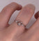 Anillo Oro Blanco 14k - Corazón Diamante Natural 0.08 CTW