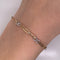 Pulsera Oro 10k - Infinitos en Blanco 16-18 cm Largo