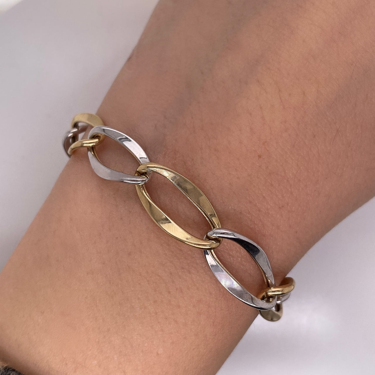 Pulsera Oro Combinado 10k