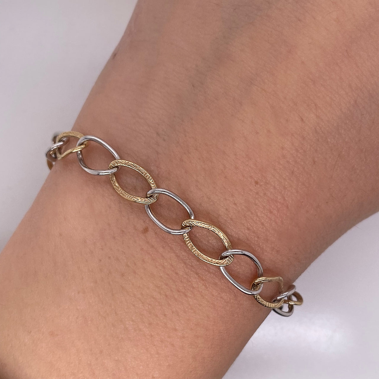 Pulsera Oro Combinado 10k
