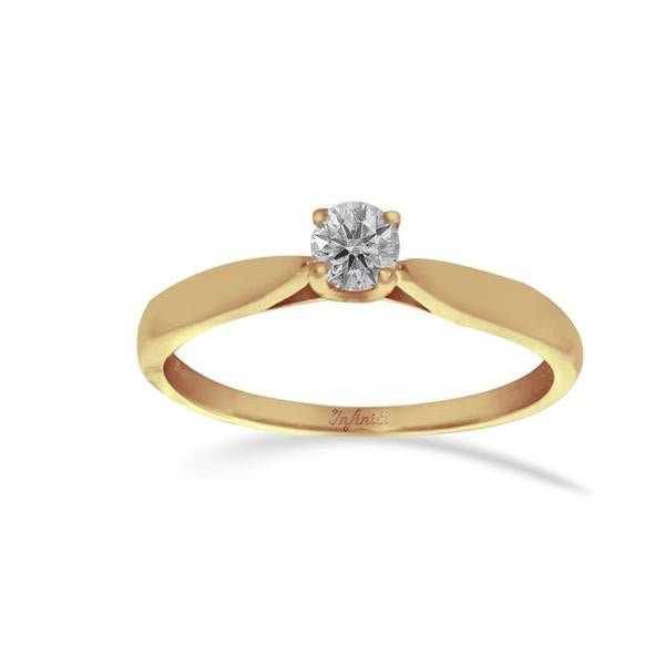 Laria - Anillo de Compromiso Diamante 30 Puntos Oro 14k - Infiniti Joyas