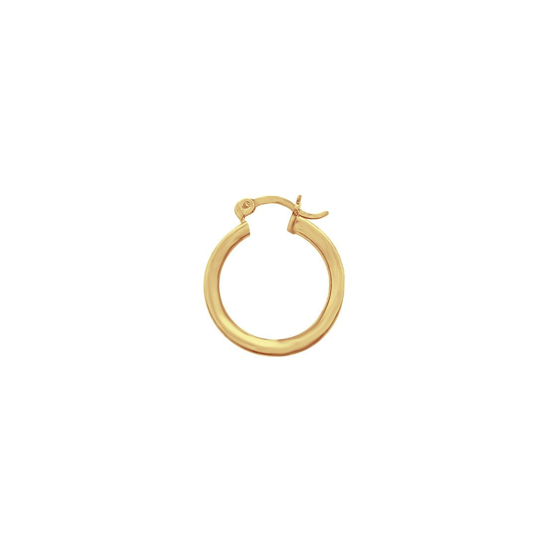 Arracada Oro 10k - Zirconia Estilo Princesa, 1.5 cm Diámetro - Infiniti Joyas