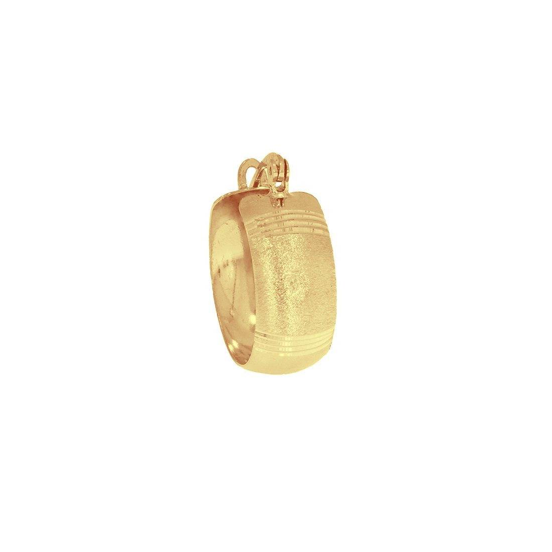Arracada Oro 10k - Diamantada, 1.6 cm Diámetro - Infiniti Joyas