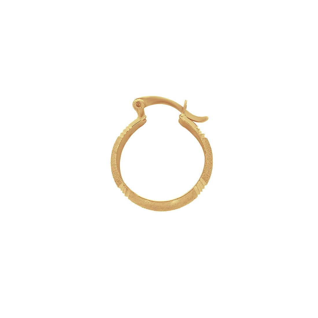 Arracada Oro 10k - Diamantada, 1.6 cm Diámetro - Infiniti Joyas