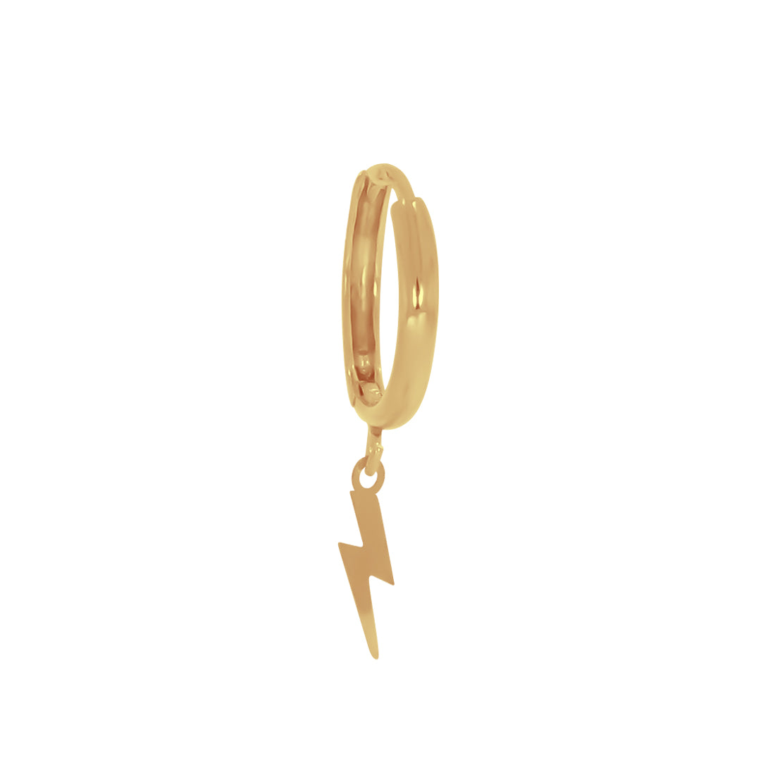 Piercing Oro 10k - Rayo Colgante Diámetro 1.4 cm