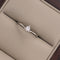 Anillo Oro Blanco 10k, Zirconia de 3 mm - Infiniti Joyas