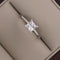 Anillo Oro blanco 14k, Zirconia Princess de 5 mm - Infiniti Joyas