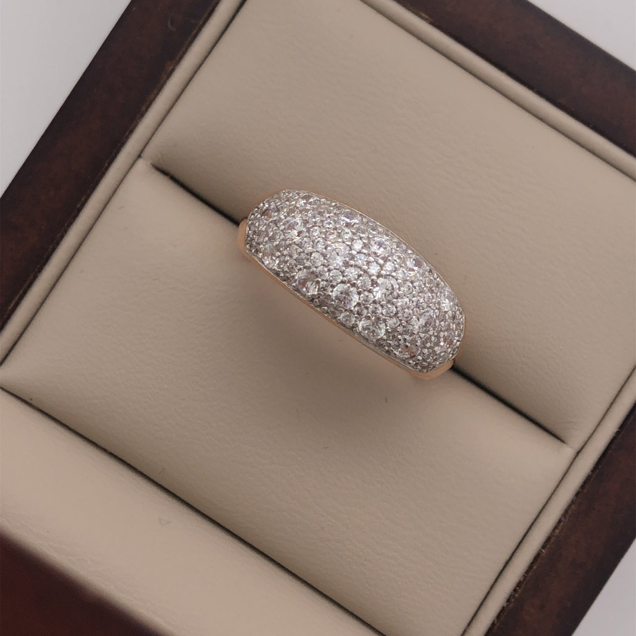 Churumbela Oro Rosa 10k, MicroPavé de Zirconia - Infiniti Joyas