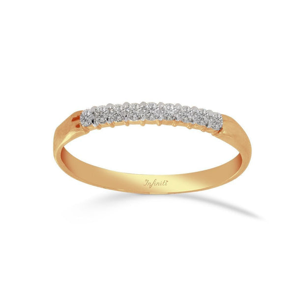 Churumbela Oro 14k, Diamantes de 15 Puntos Totales - Infiniti Joyas