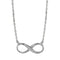 Gargantilla Oro Blanco 10k, con Dije Infinito, 45 cm Largo, Oro 10k - Infiniti Joyas