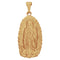 Dije Virgen Guadalupe, 4.4 cm alto, 1.9 cm Largo, Oro 10k - Infiniti Joyas