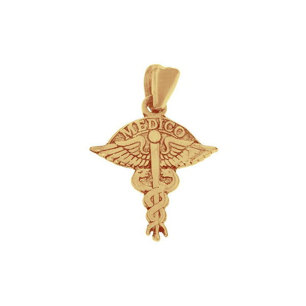 Dije sí­mbolo méDico, 2.4 cm alto, 1.7 cm Largo, Oro 10k - Infiniti Joyas