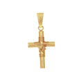 Cruz Oro 10k - Cristo con Manto en Tubo, 3.0 Alto