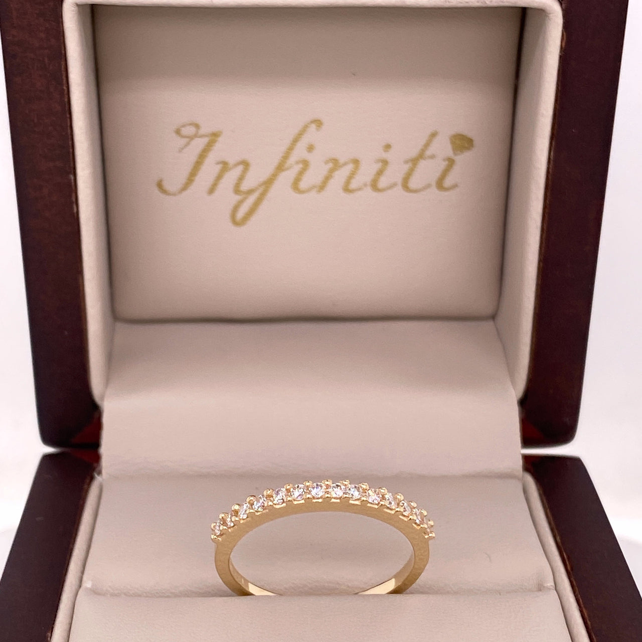 Churumbela Oro 14k, Estilo Pavé Zirconias 1.5 mm - Infiniti Joyas