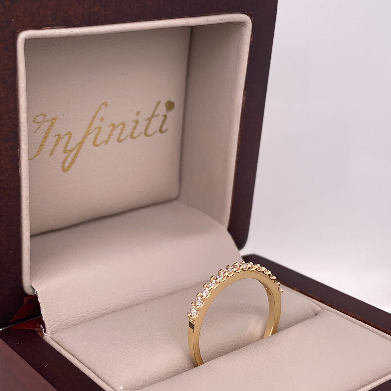 Churumbela Oro 14k, Estilo Pavé Zirconias 1.5 mm - Infiniti Joyas