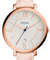 Jacqueline Fecha Blush Reloj de cuero - Infiniti Joyas